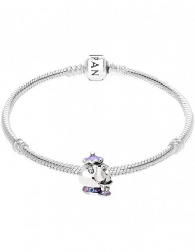 Charm Disney x Pandora Mrs Bric e Chicco, La Bella e la Bestia