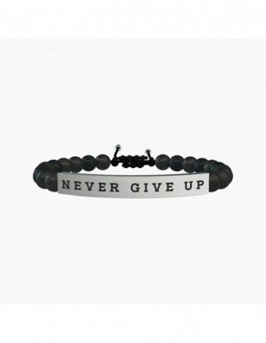 NEVER GIVE UP | TENACIA - Bracciale Kidult.