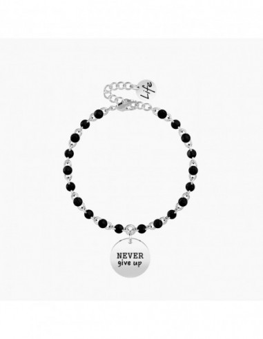 NEVER GIVE UP | TENACIA - Bracciale Kidult.