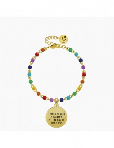 THERE'S ALWAYS A RAINBOW AT THE END OF EVERY RAIN - Bracciale Kidult.