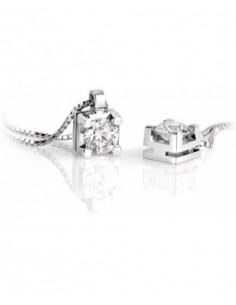 COLLA PUNTO LUCE CON DIAMANTE D. CT 0,07